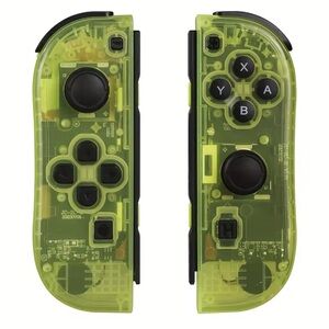 Transparent Green Joy Con Controller Set Wireless for Nintendo Switch